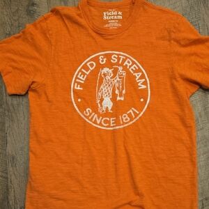 Field & Stream Vibrant Orange Tee with Logo